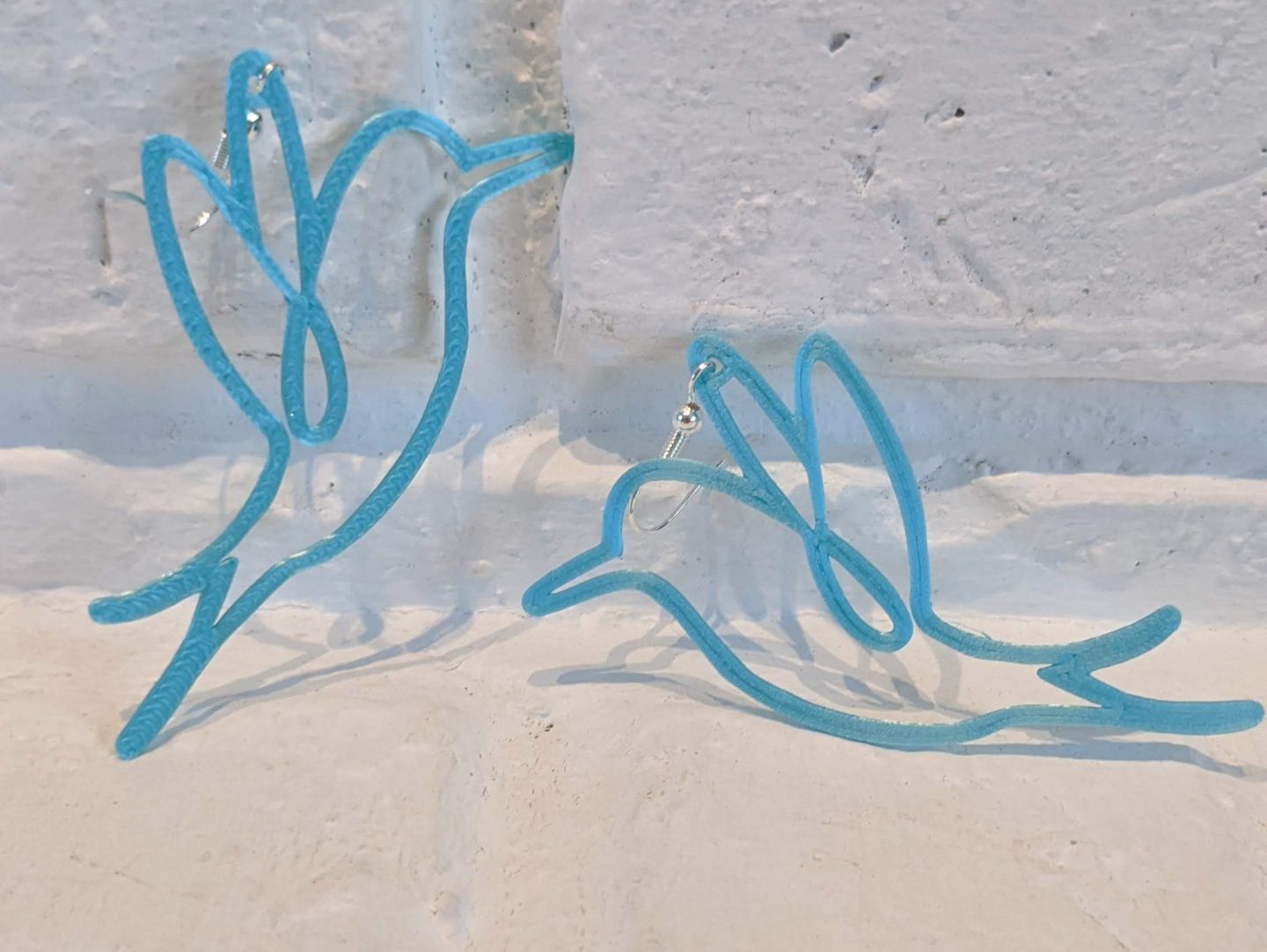 Bird Line Drawing Earring